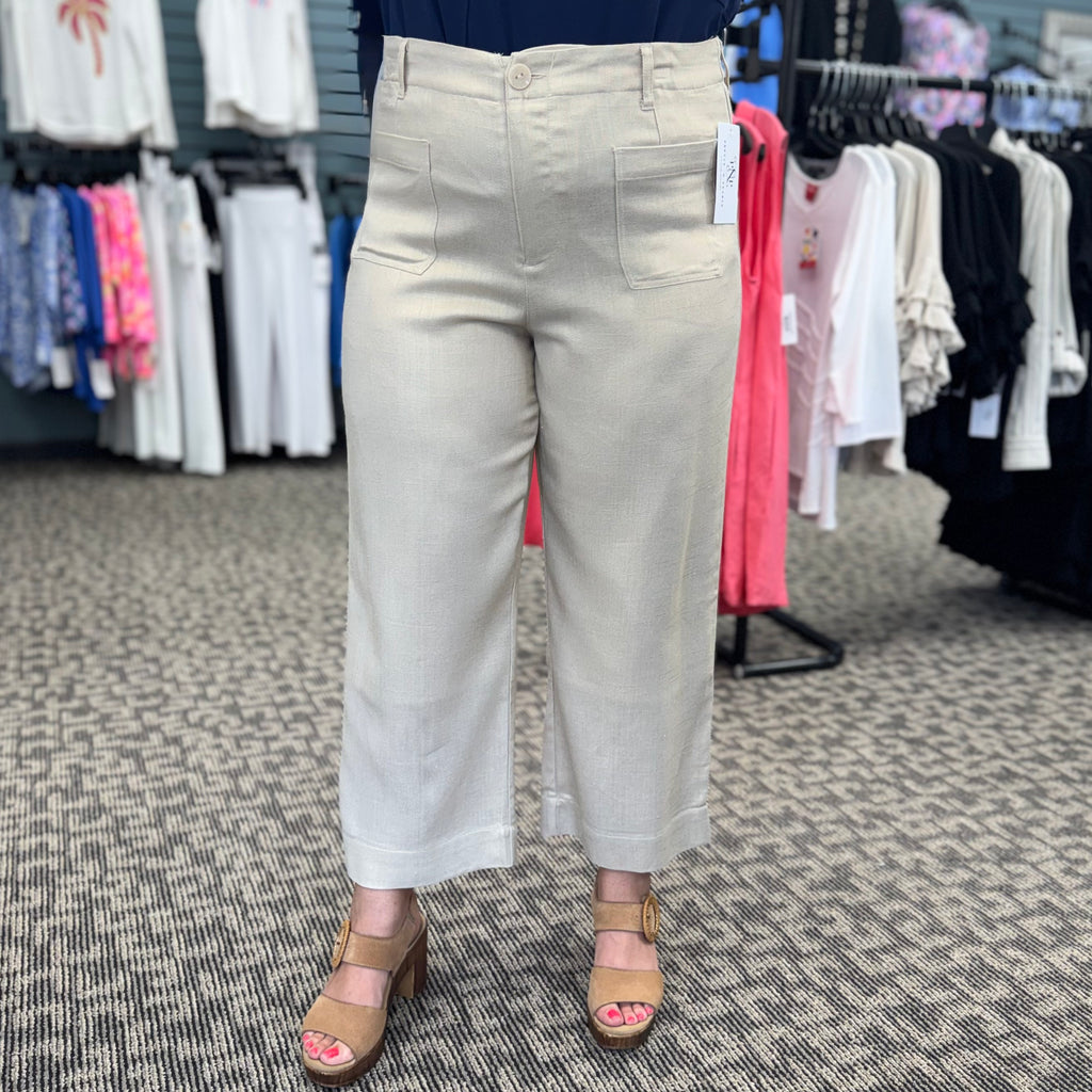Renuar Gold Woven Pant