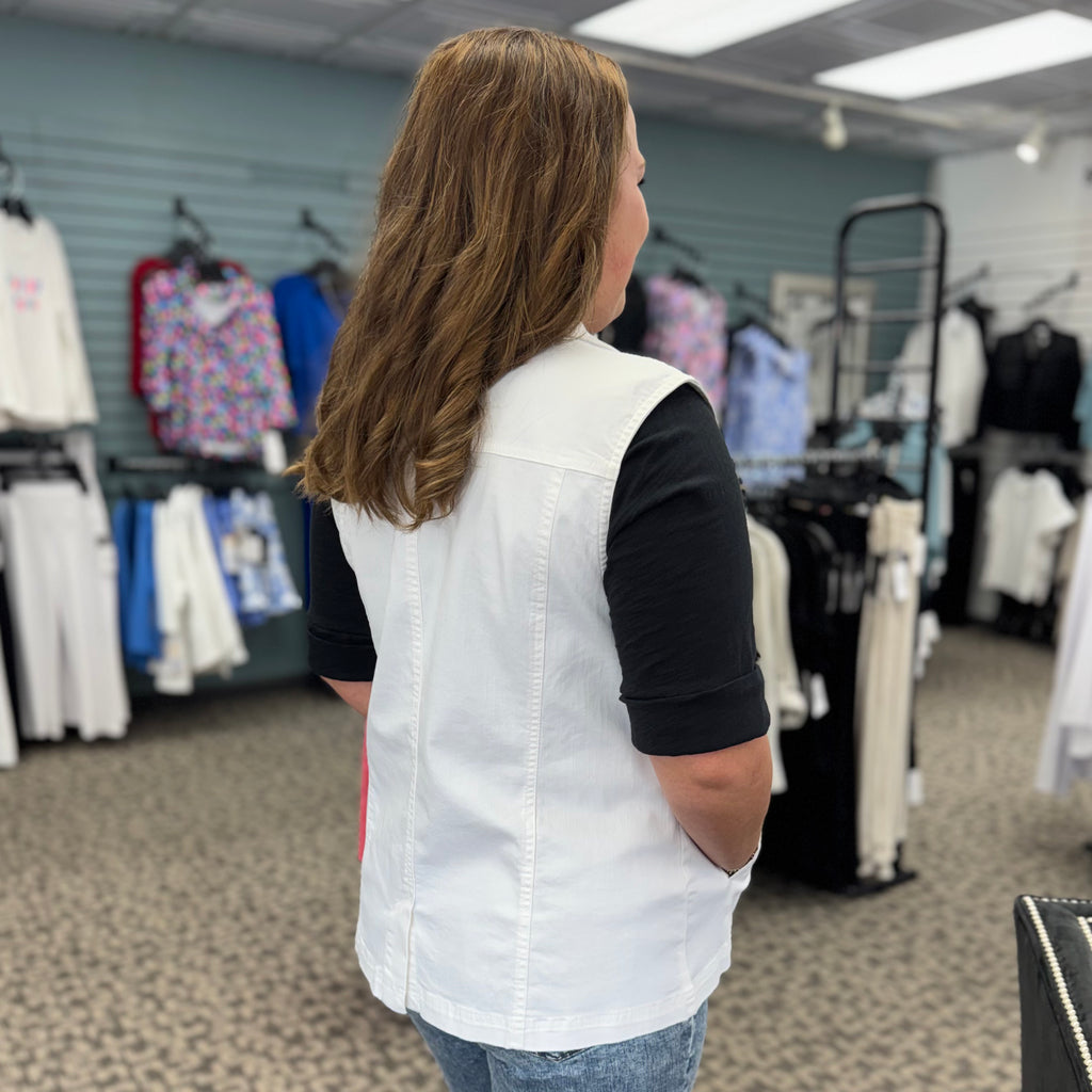 Stretch Denim Vest