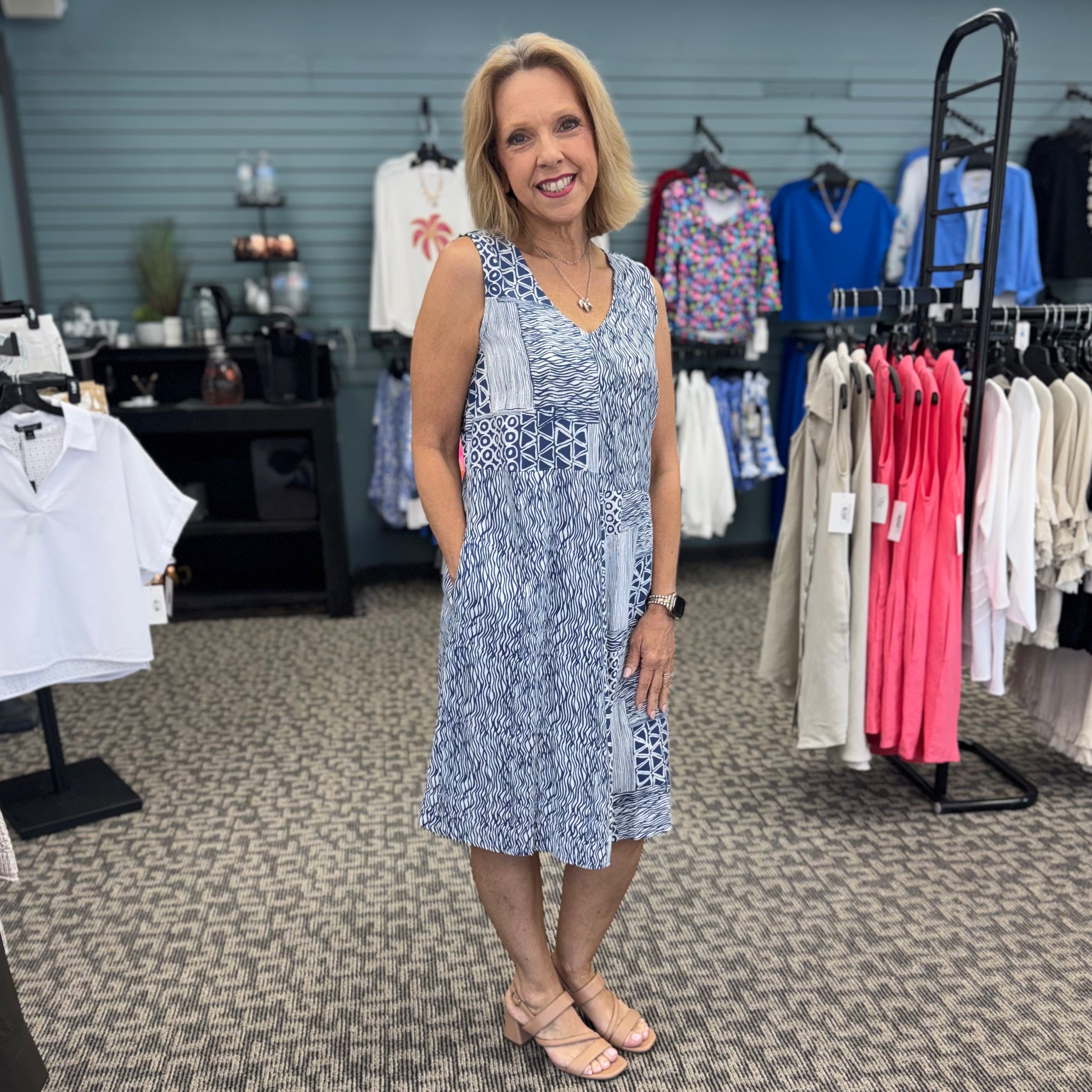 Viscose Rayon Crepe Bali Panel Dress