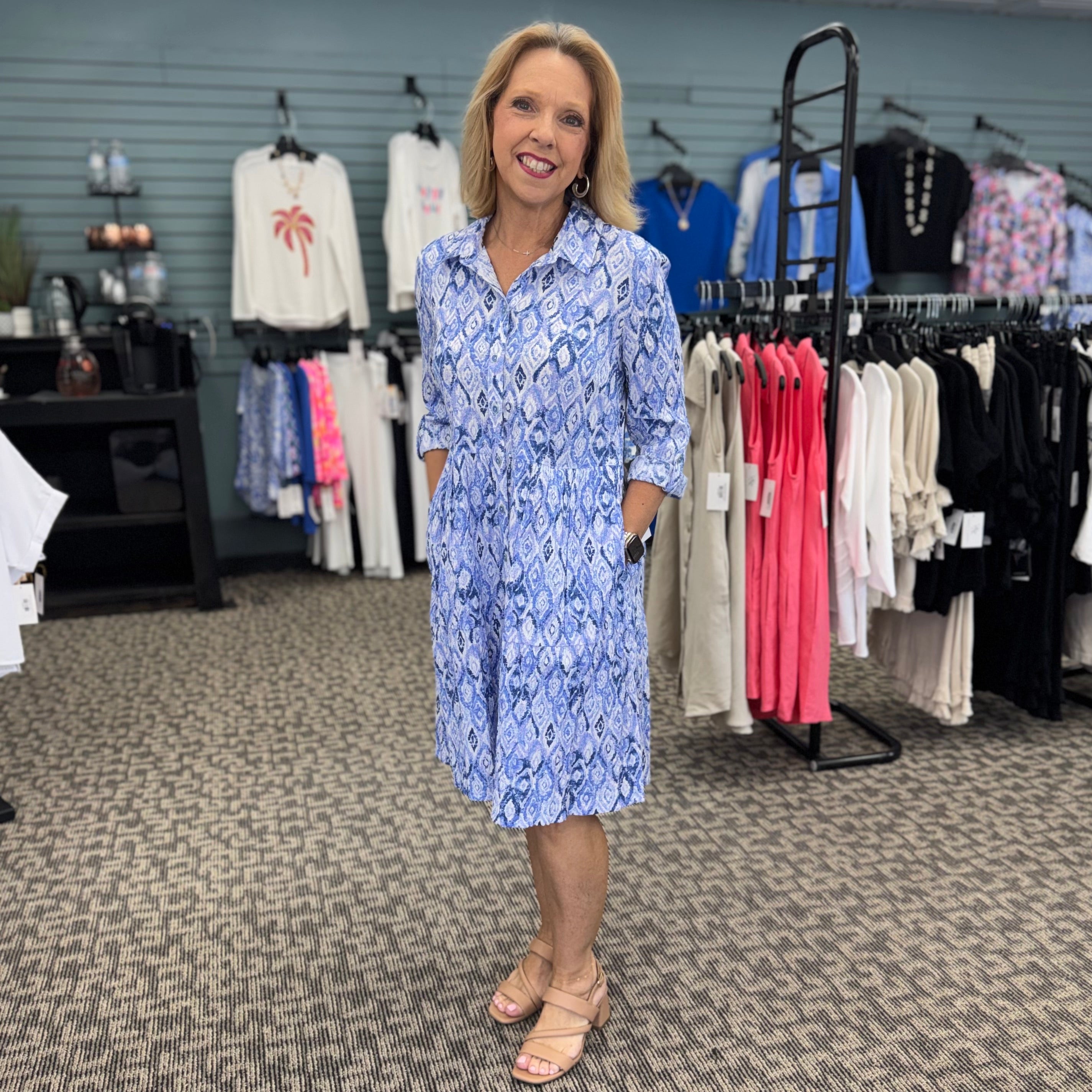 Patterned Diamonds Lanai Dress
