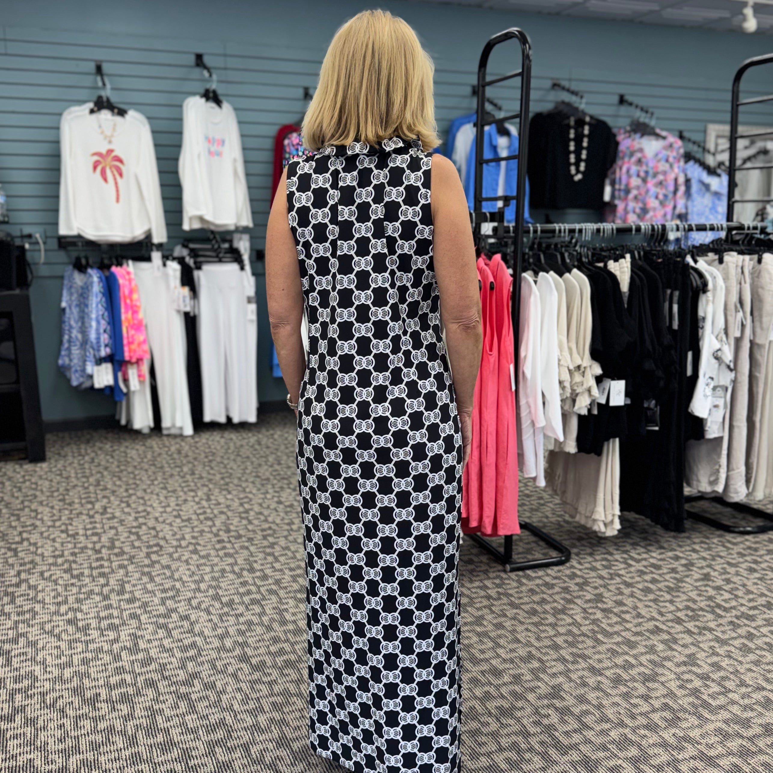 Maxi Ruffle Sleeveless Dress