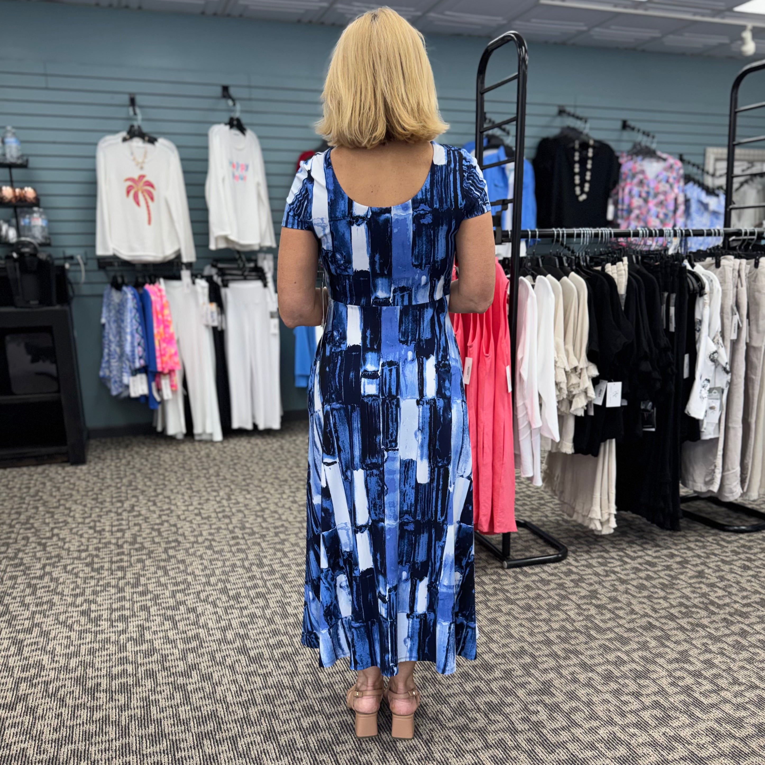 Core Travel BrushStroke Swing Dress