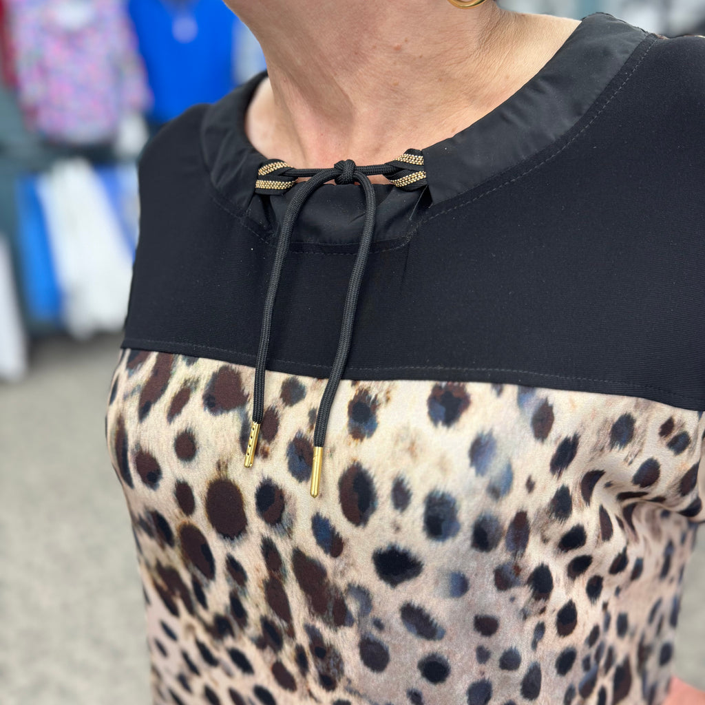 Silky Knit Animal Print Straight Dress