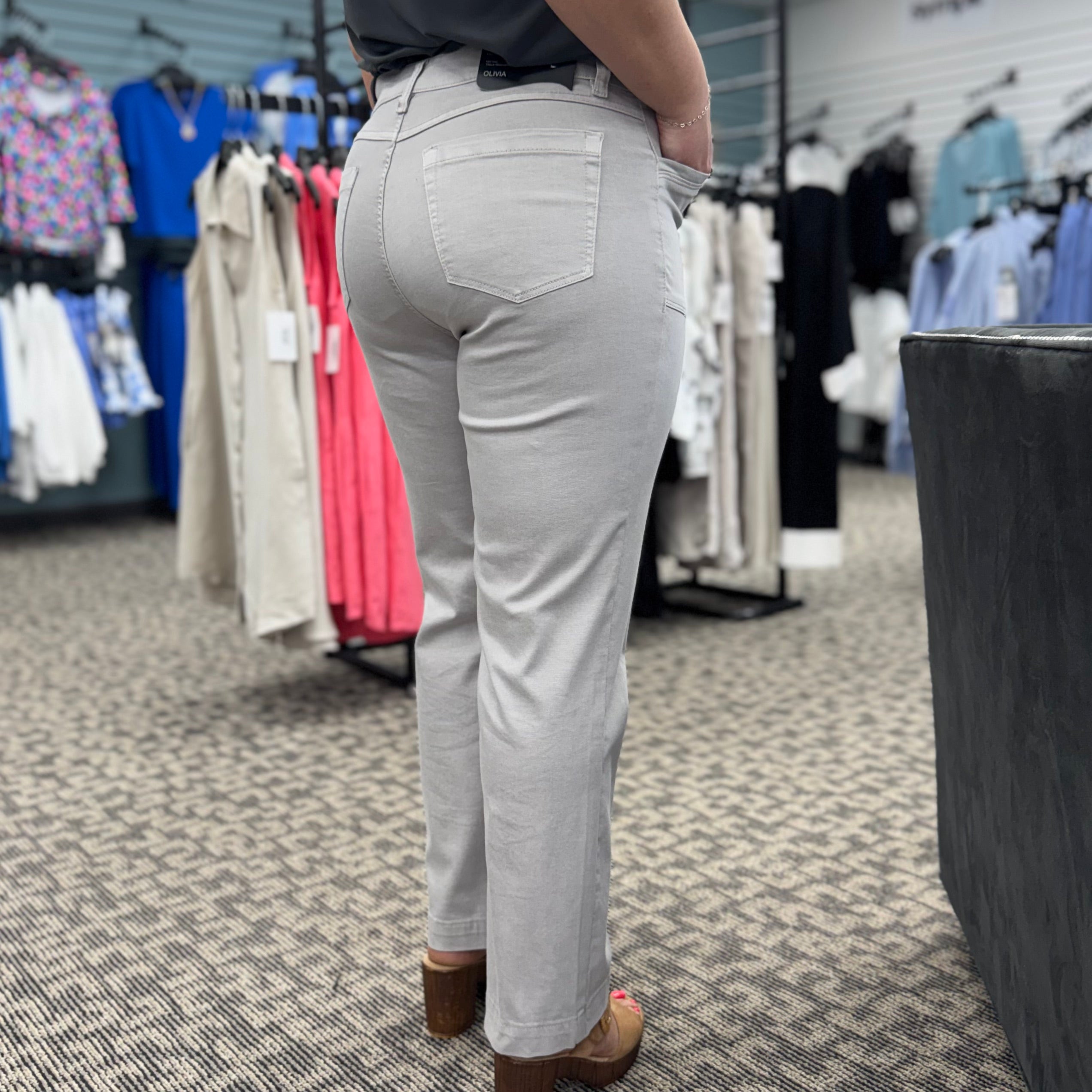 Everyday Stretch Cotton Gray Pants