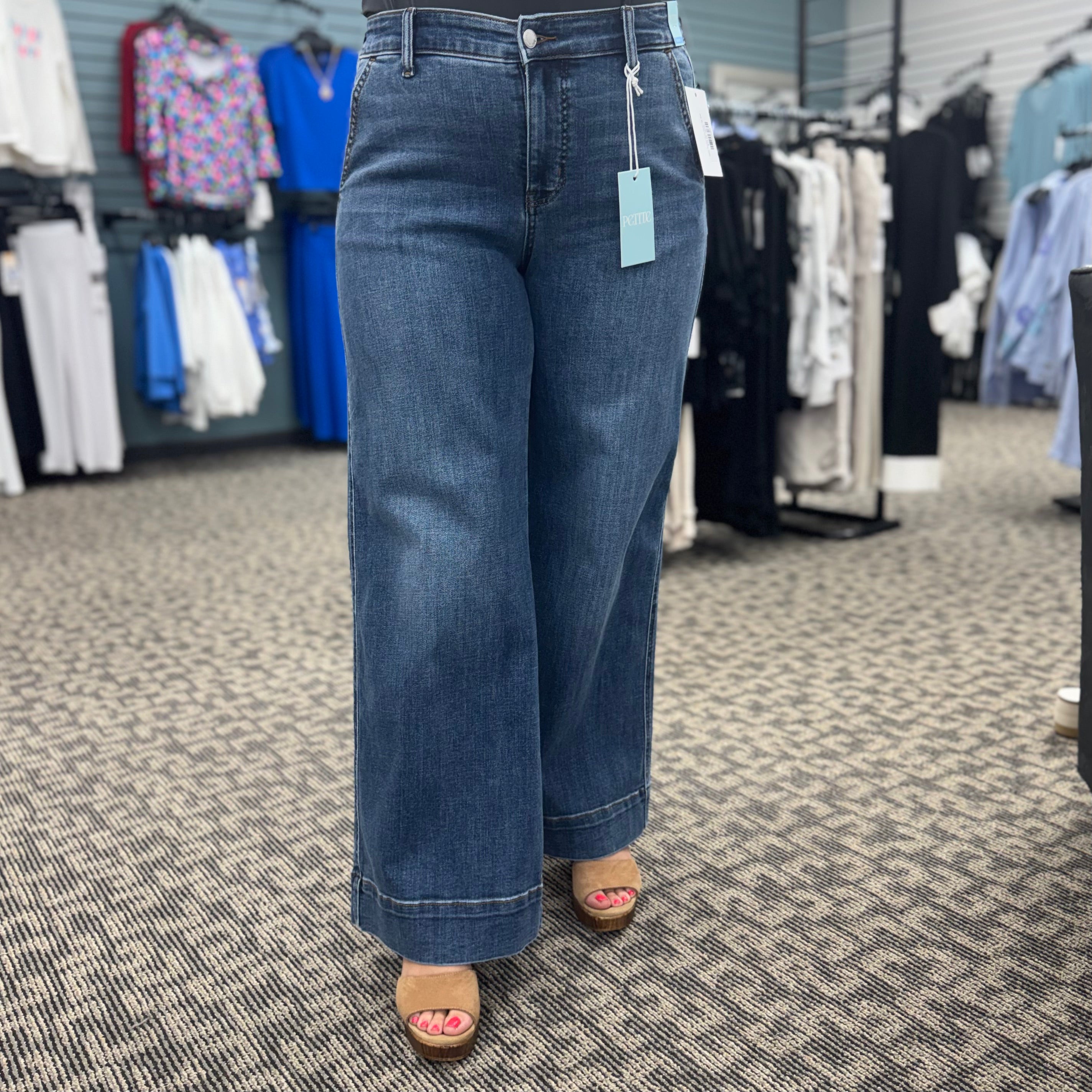 Petite Trouser Retro Wide Leg Jean
