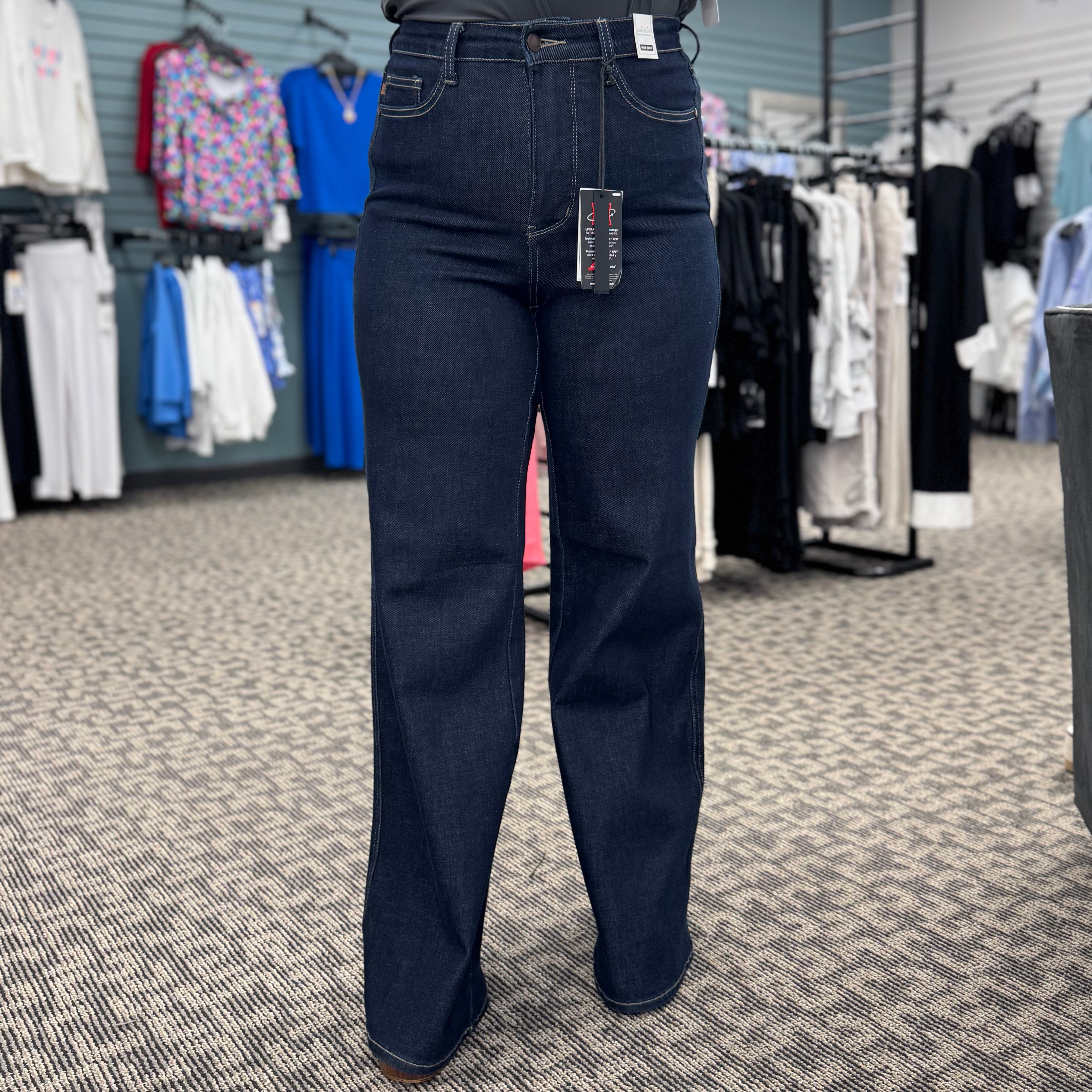 High Waisted Tummy Control Retro Wide leg