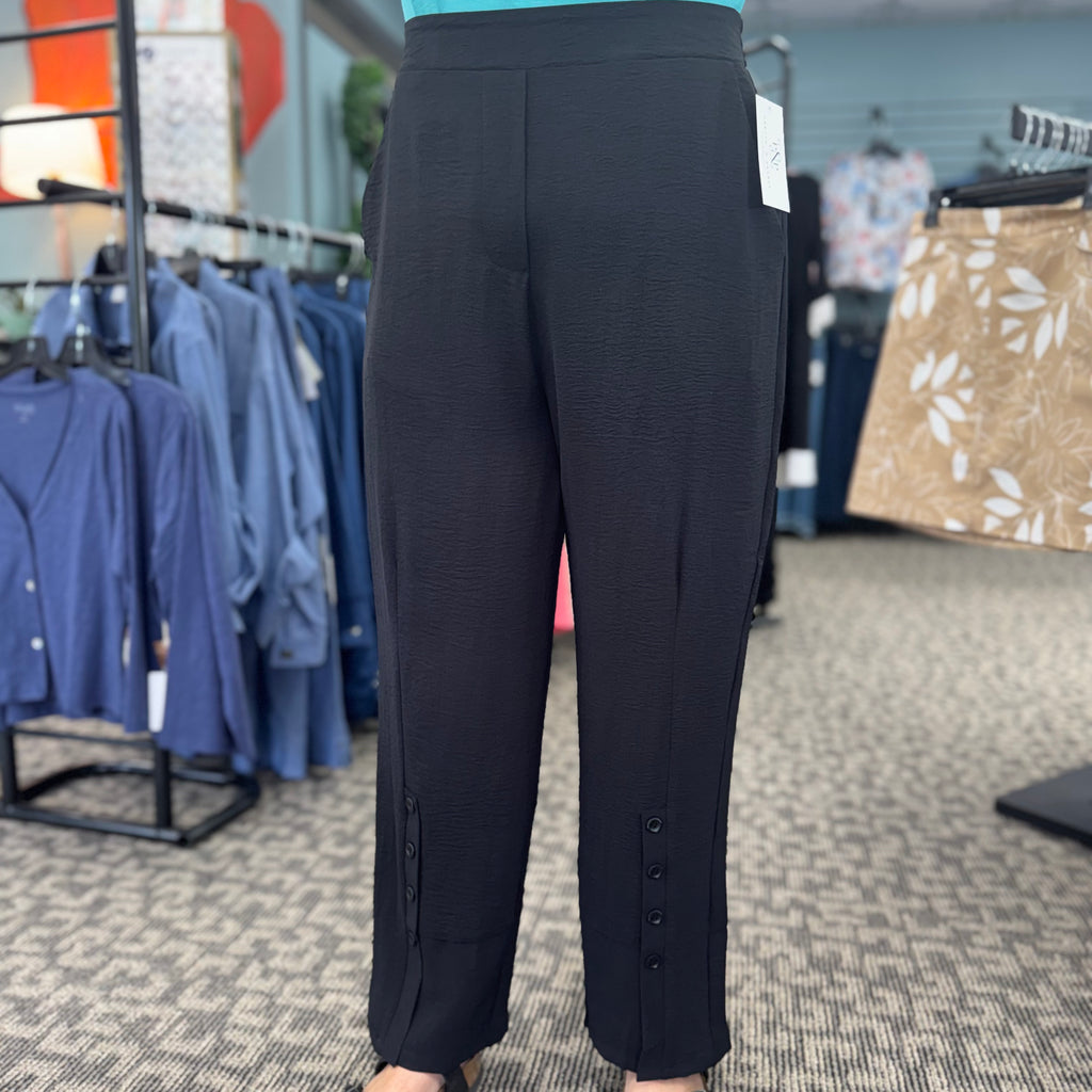 Airflow Solid Pants with Button Details