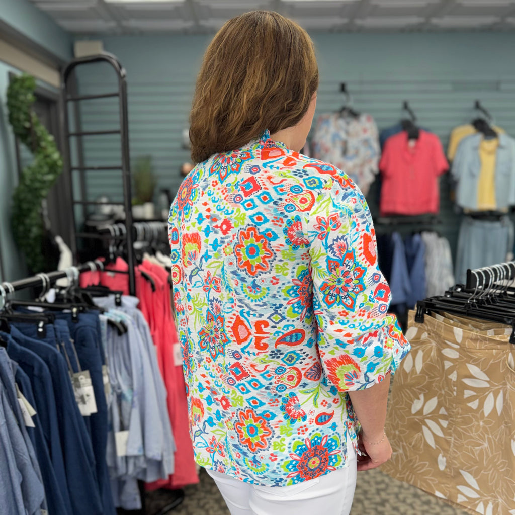 3/4 Puff Sleeve Top