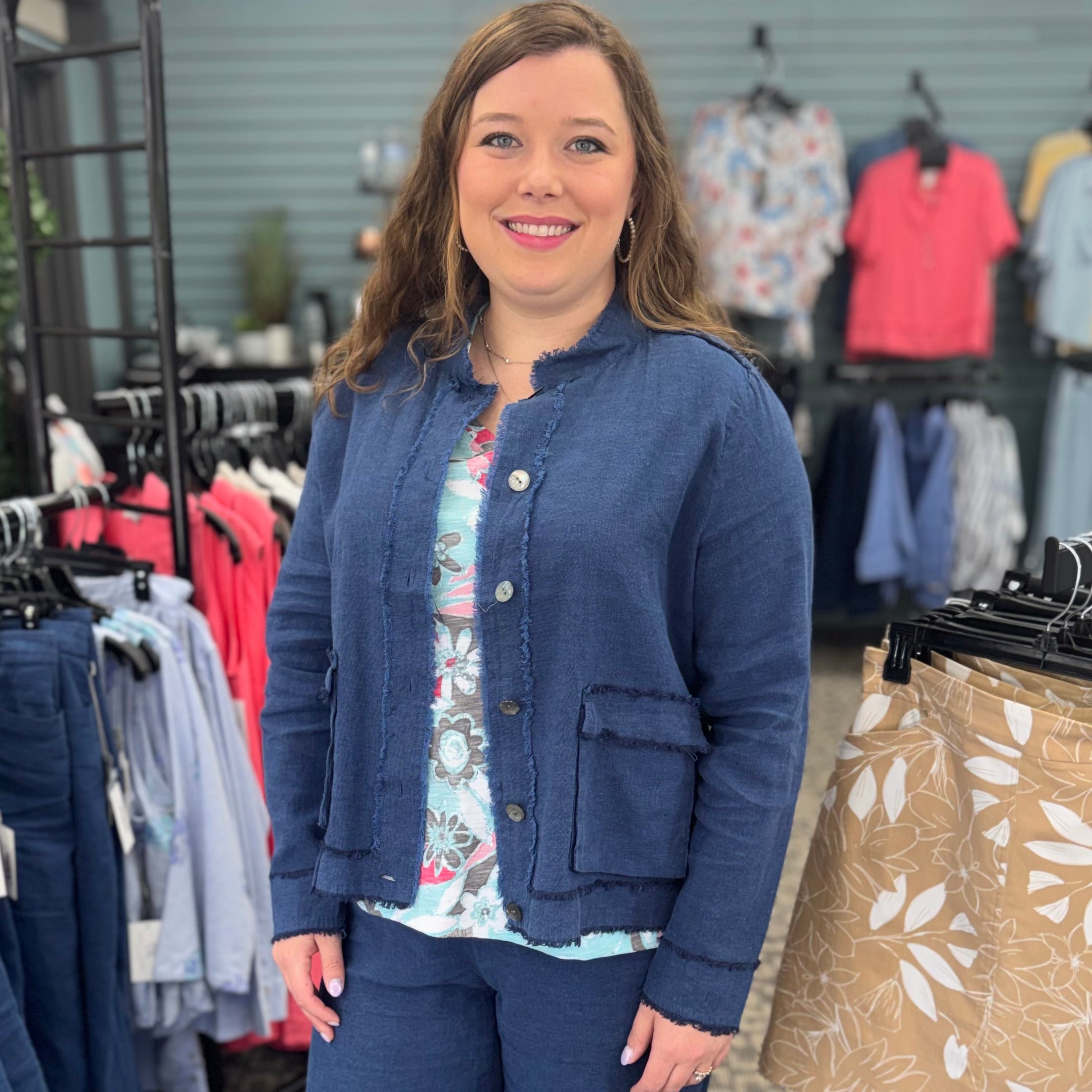 Linen Solid Summer Breeze Jacket