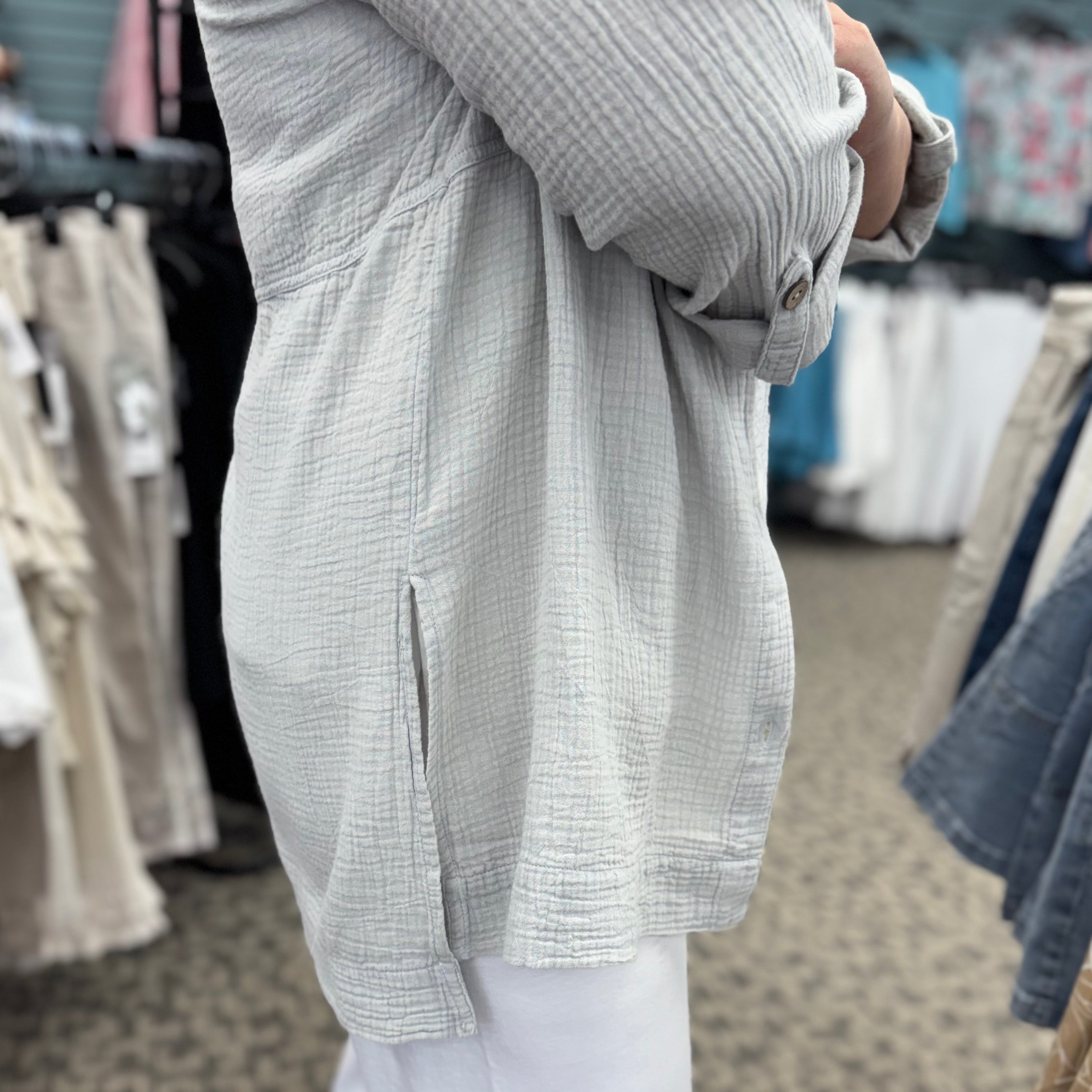 Sunkiss Cotton Gauze Beach Shirt