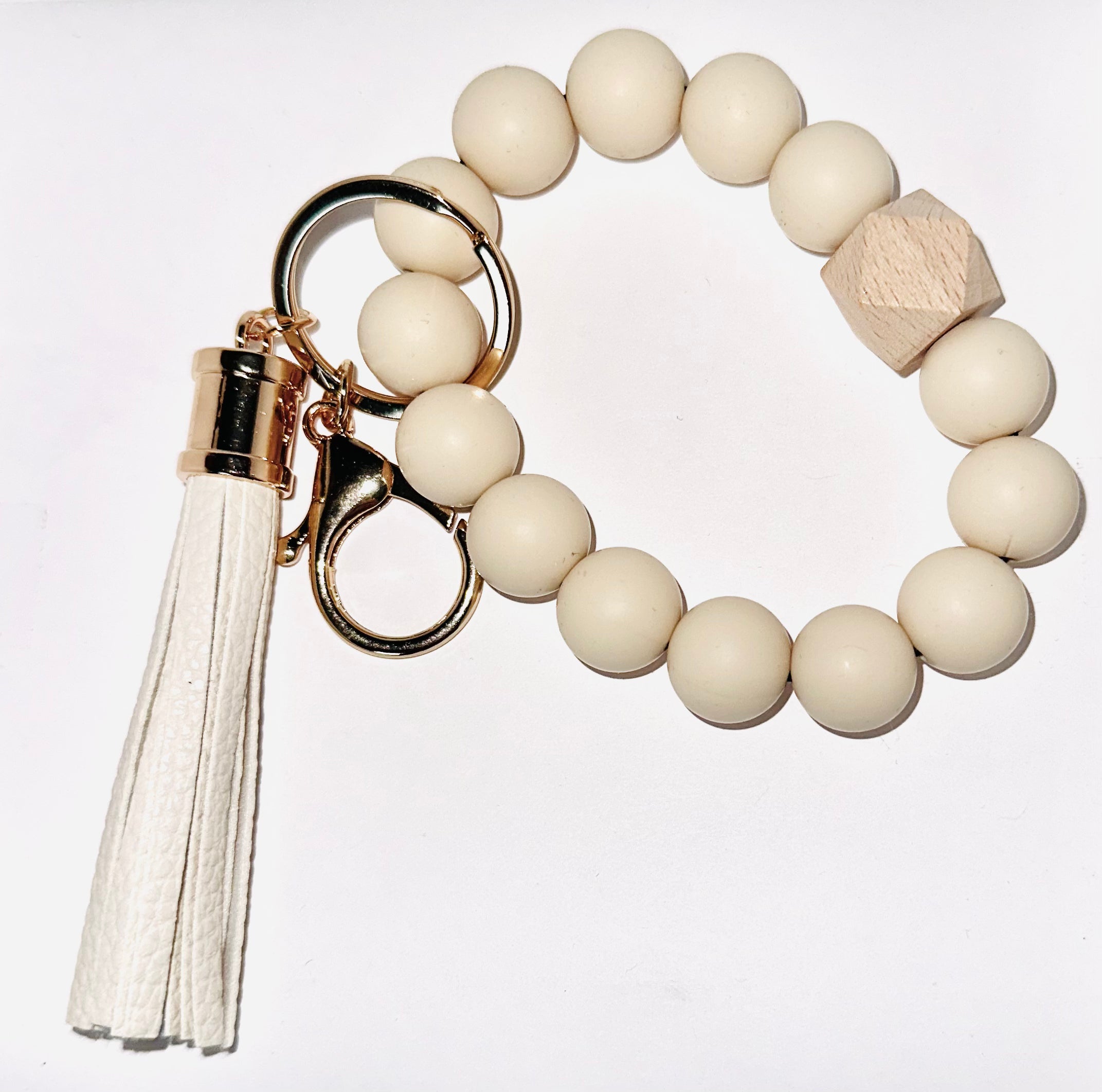 BEADED KEYCHAIN BRACELET