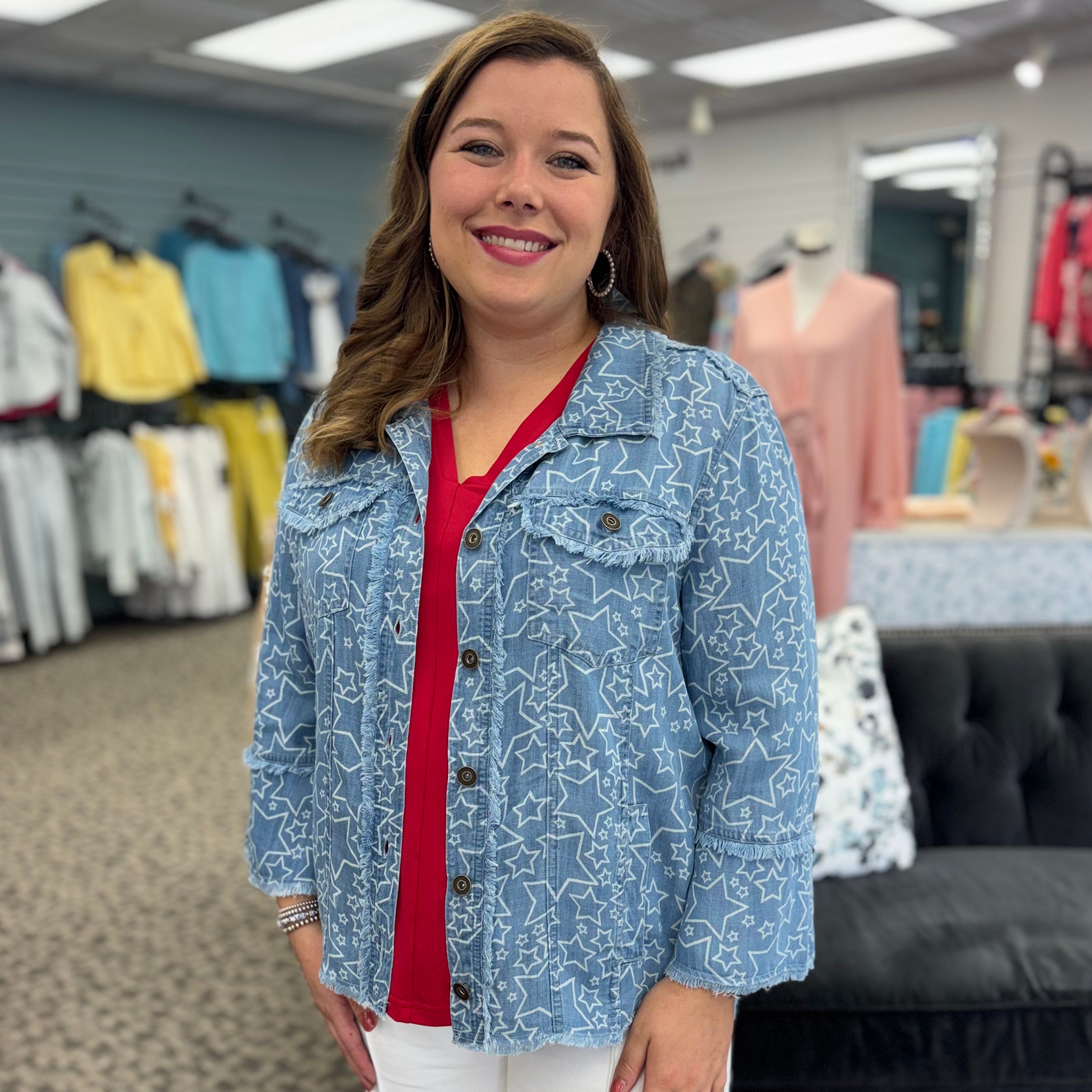 Indigo Haven Fringe Jacket
