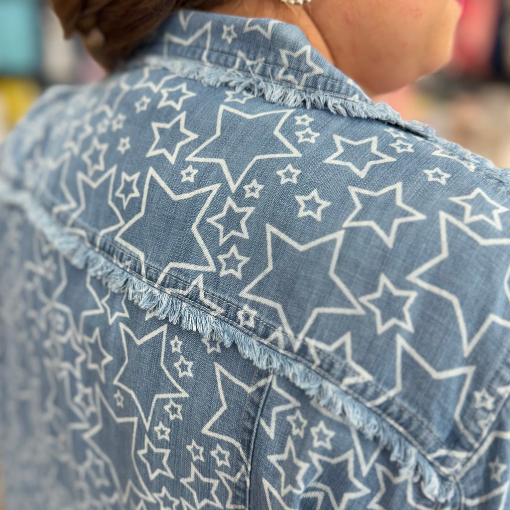 Indigo Haven Fringe Jacket