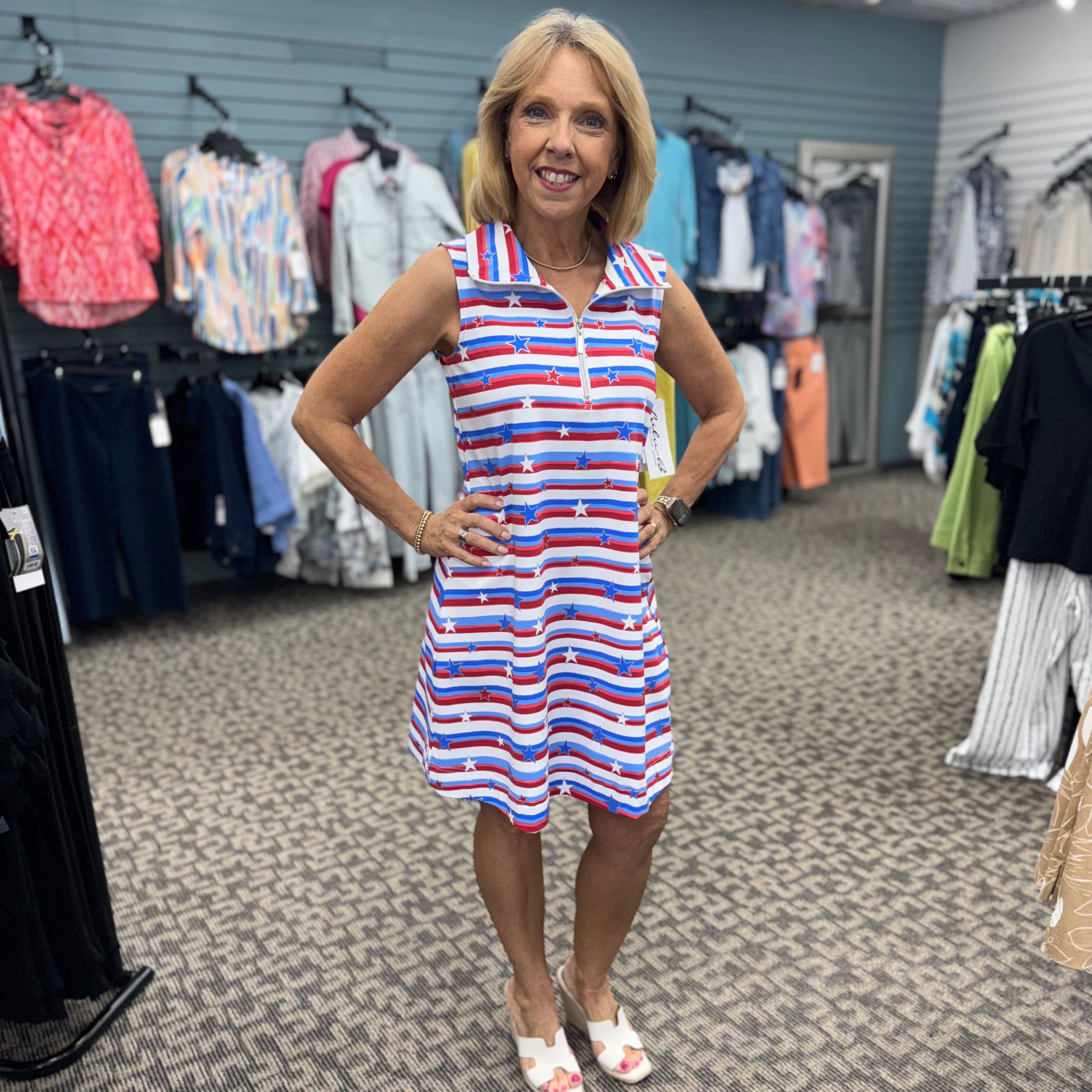 Sleeveless Zip Dress
