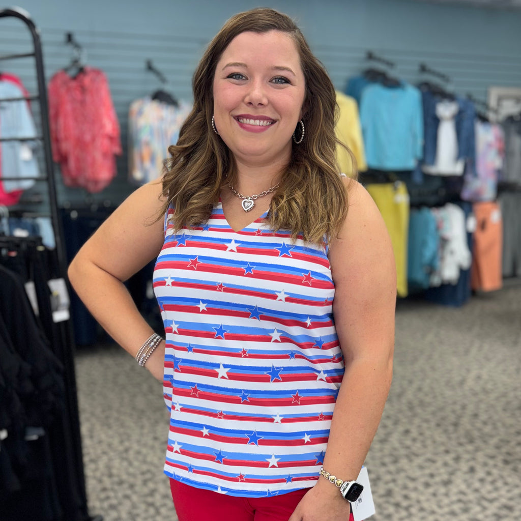 Lulu-B Sleeveless V-Neck Cooling Top