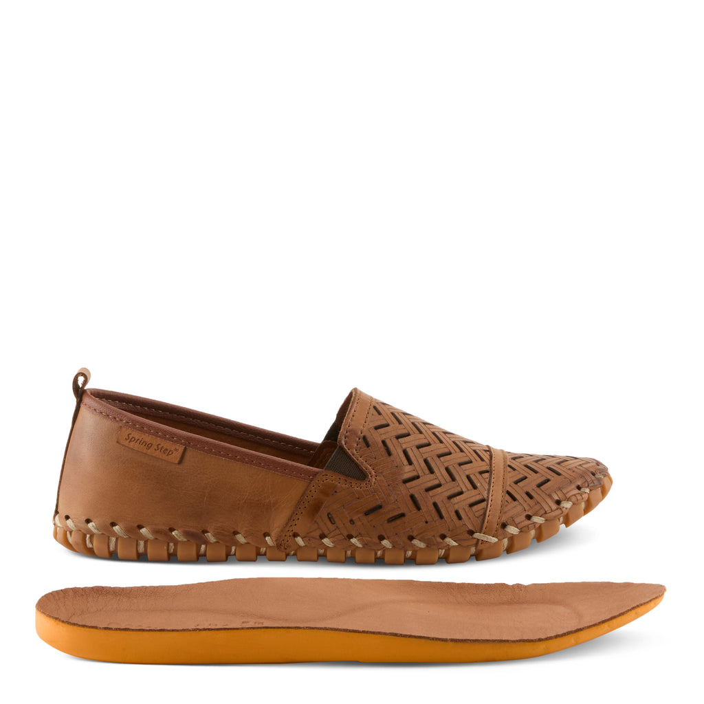 Spring Step Kapri Leather Loafer with Cutout Detail