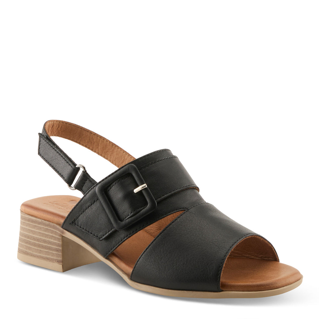 Acoliana Leather Sandal with Oversized Buckle