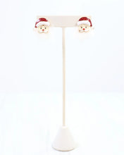 Load image into Gallery viewer, Fuzzy Santa Earrings
