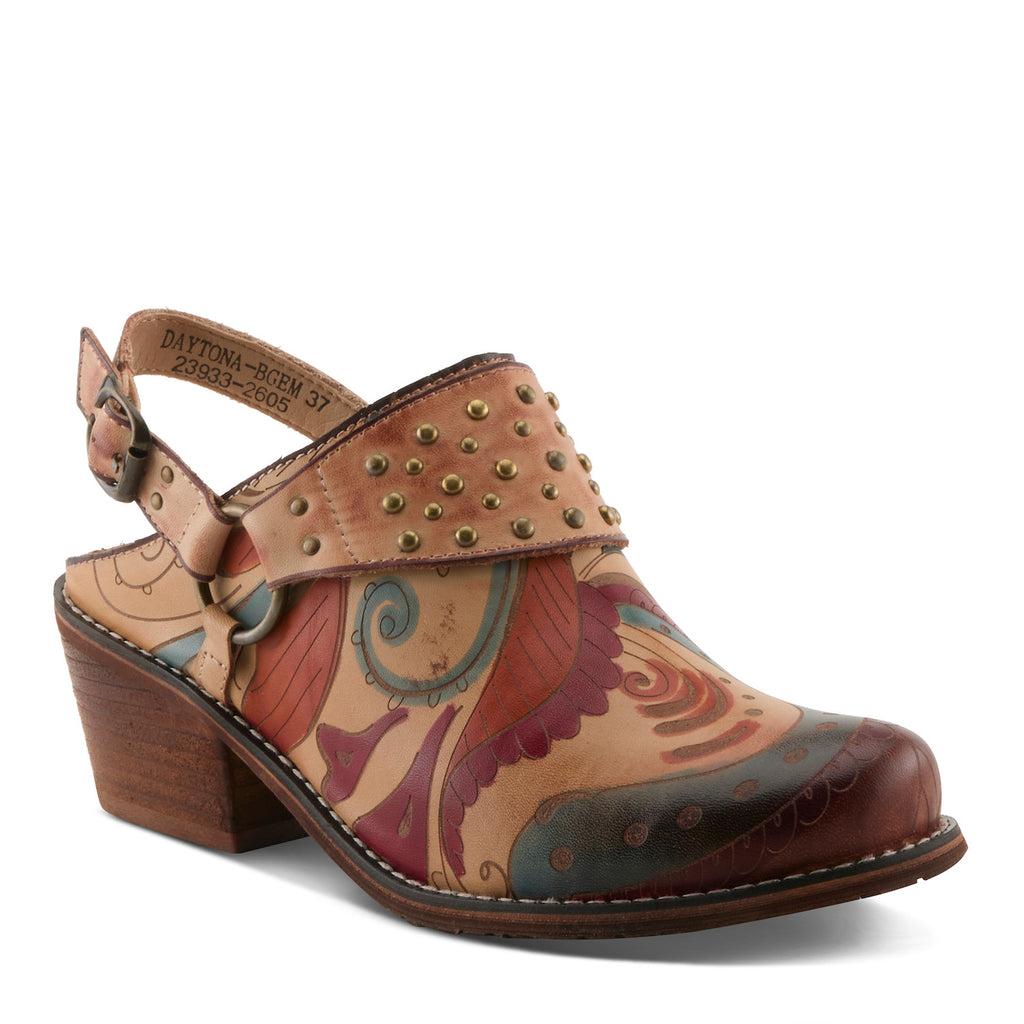 L’Artiste DAYTONA Hand-Painted Slingback Clog