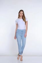 Load image into Gallery viewer, M15705PM Ankle Jean with Hem Embroidery
