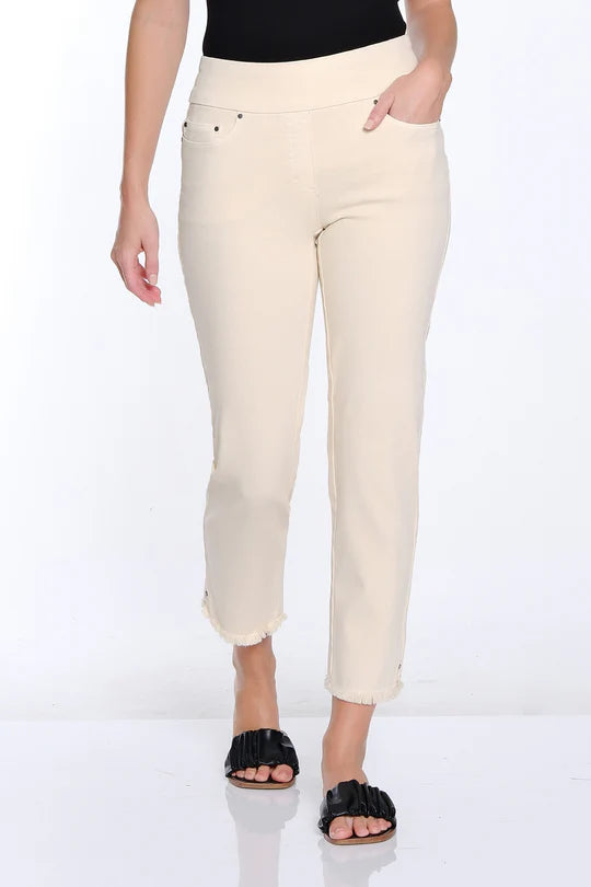 Fringe Hem Ankle Pant