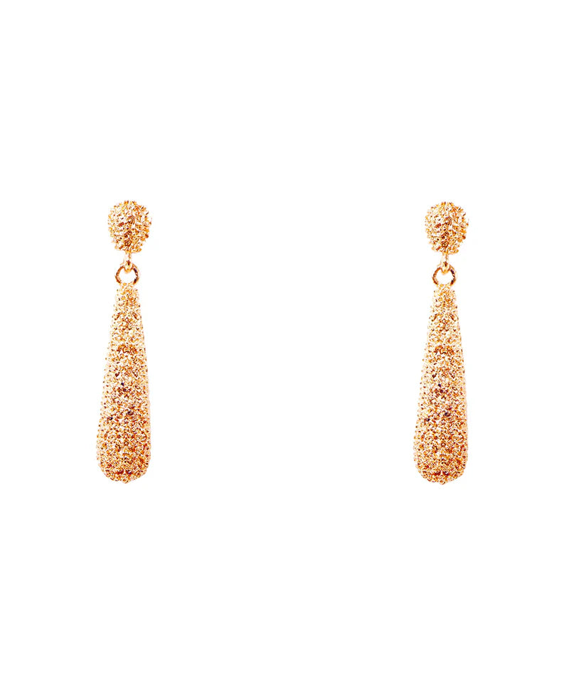 Textured Water Drop Earring