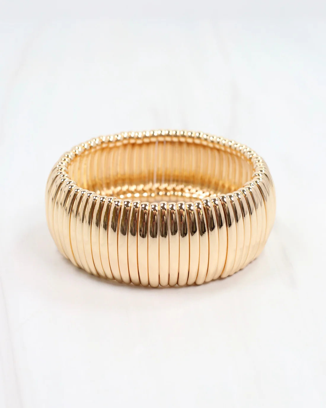Cobra Stretch Bracelet Gold