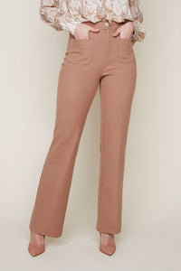 R10092 E2750 Knit Cord Straight Leg Pant