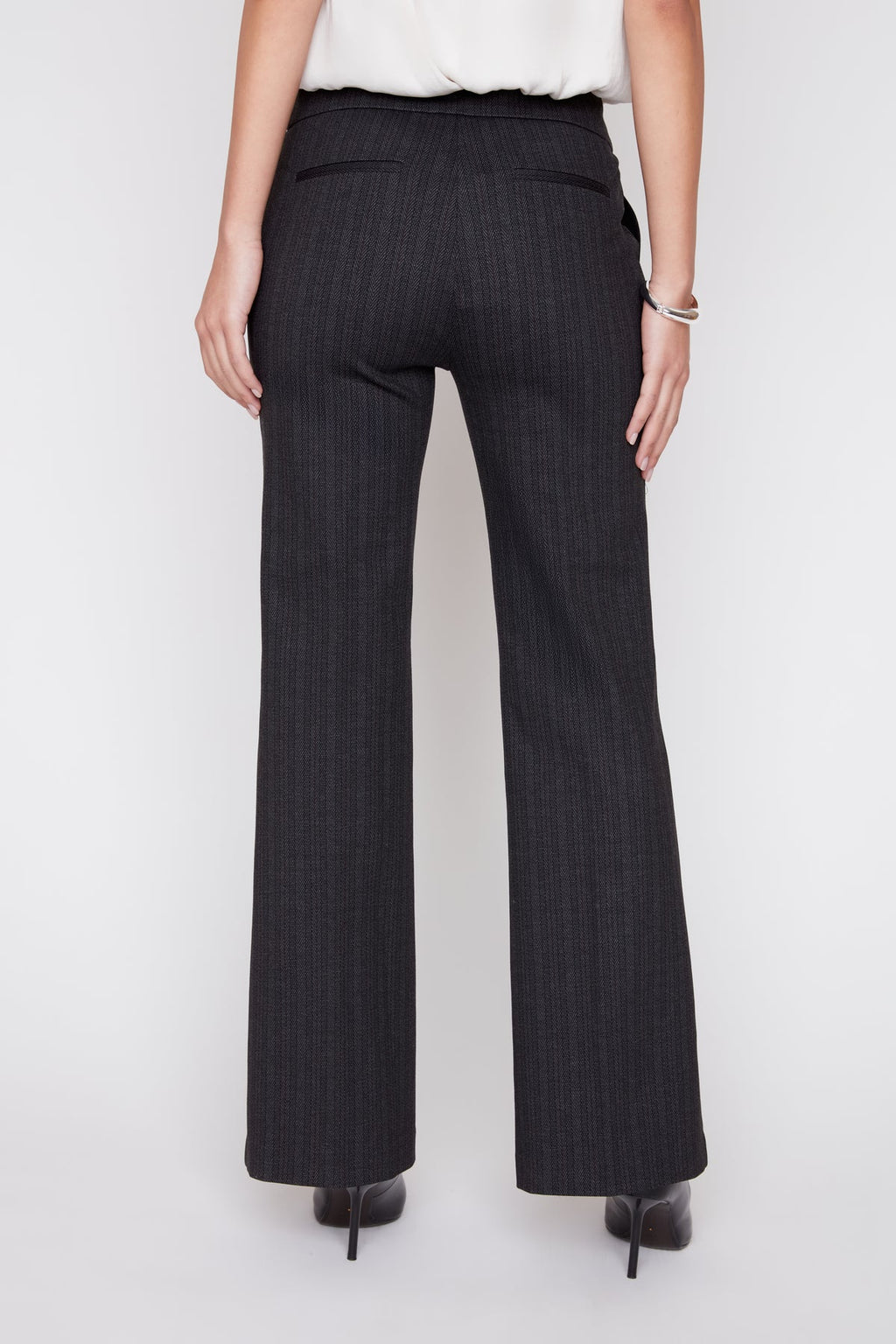 Animal Print Cropped Straight Leg Knit Pant