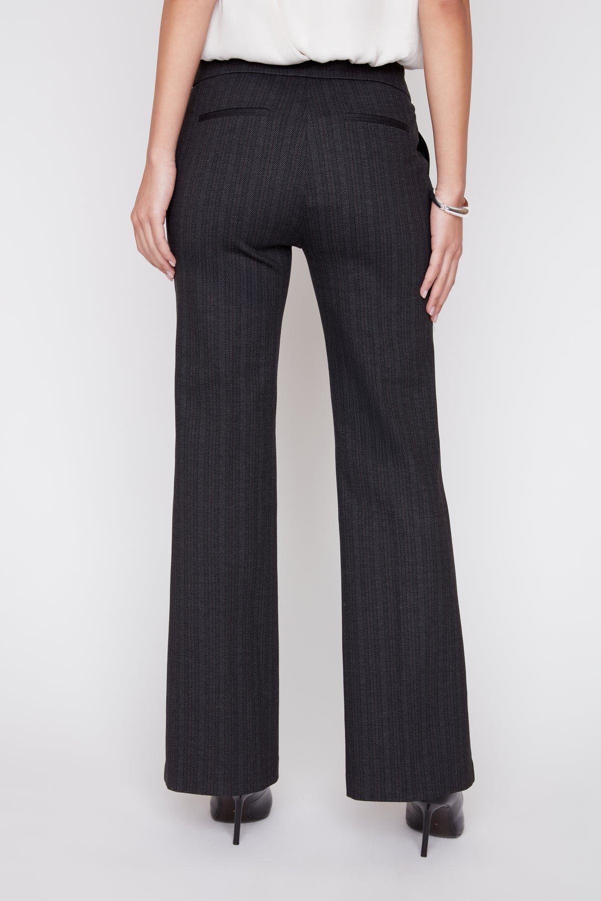Animal Print Cropped Straight Leg Knit Pant