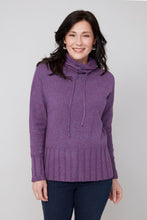 Load image into Gallery viewer, R6940 Drawstring Cowl Neck Sweater
