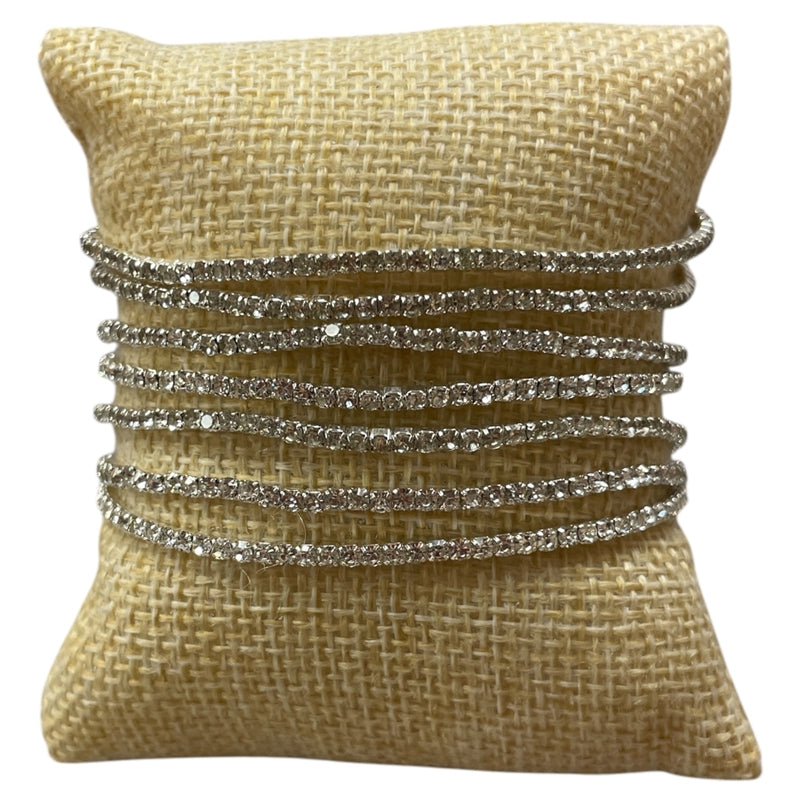 Stackable Clear Rhinestone Stretch Bracelet