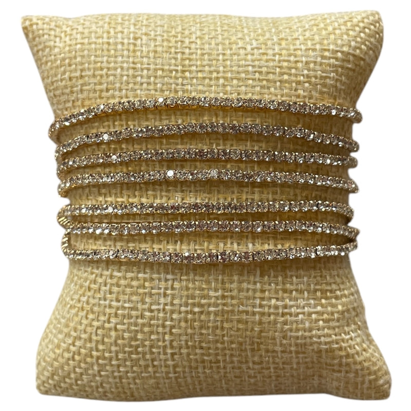 Stackable Clear Rhinestone Stretch Bracelet