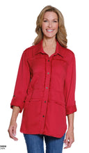 Load image into Gallery viewer, M35108BM Roll Tab Fringed Shirt
