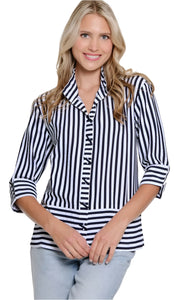 M15502BM Wire Collar Button Down Shirt