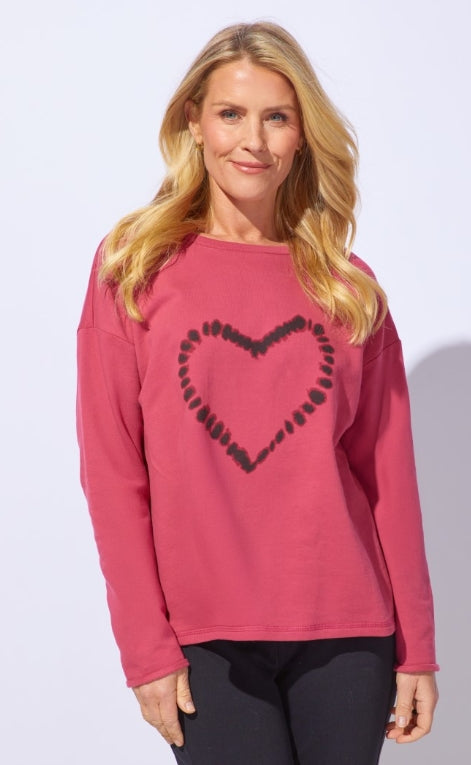 44501 Fleece Heart Pullover