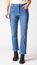 Load image into Gallery viewer, 11462 Stretch Slim Ankle Embroidered Jean
