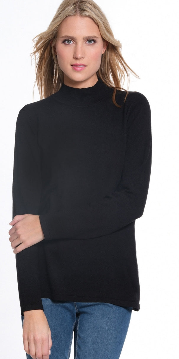 M44106KM Mock Neck Sweater