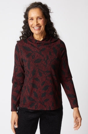 56104 Core Travel Canopy Wrap Neck Top