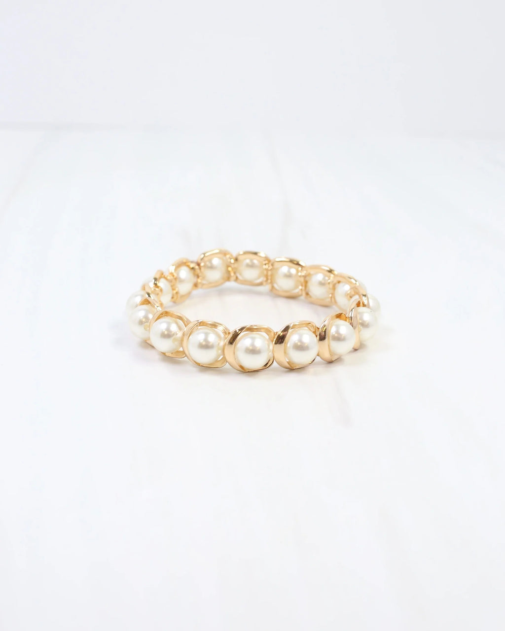Hudson Pearl Lined Stretch Bracelet