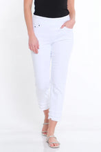 Load image into Gallery viewer, M13707PM Triple Fringe Hem Ankle Pant
