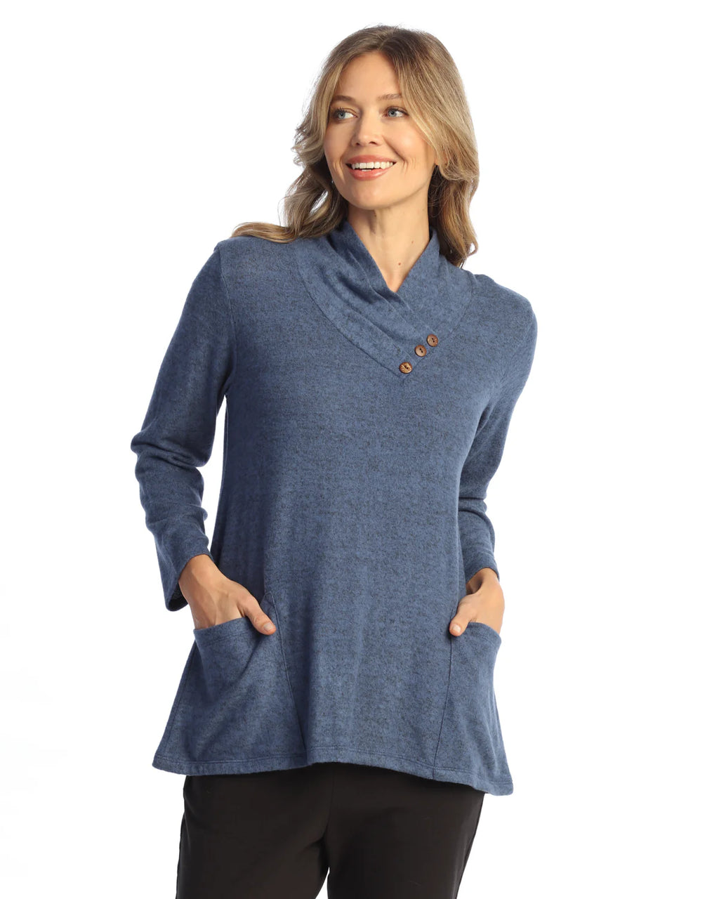 Fold Over Neck Top