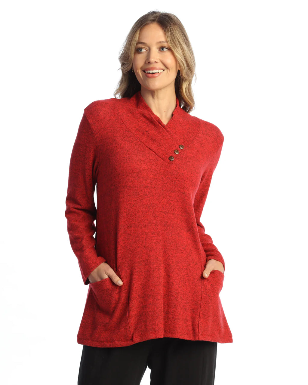 Fold Over Neck Top