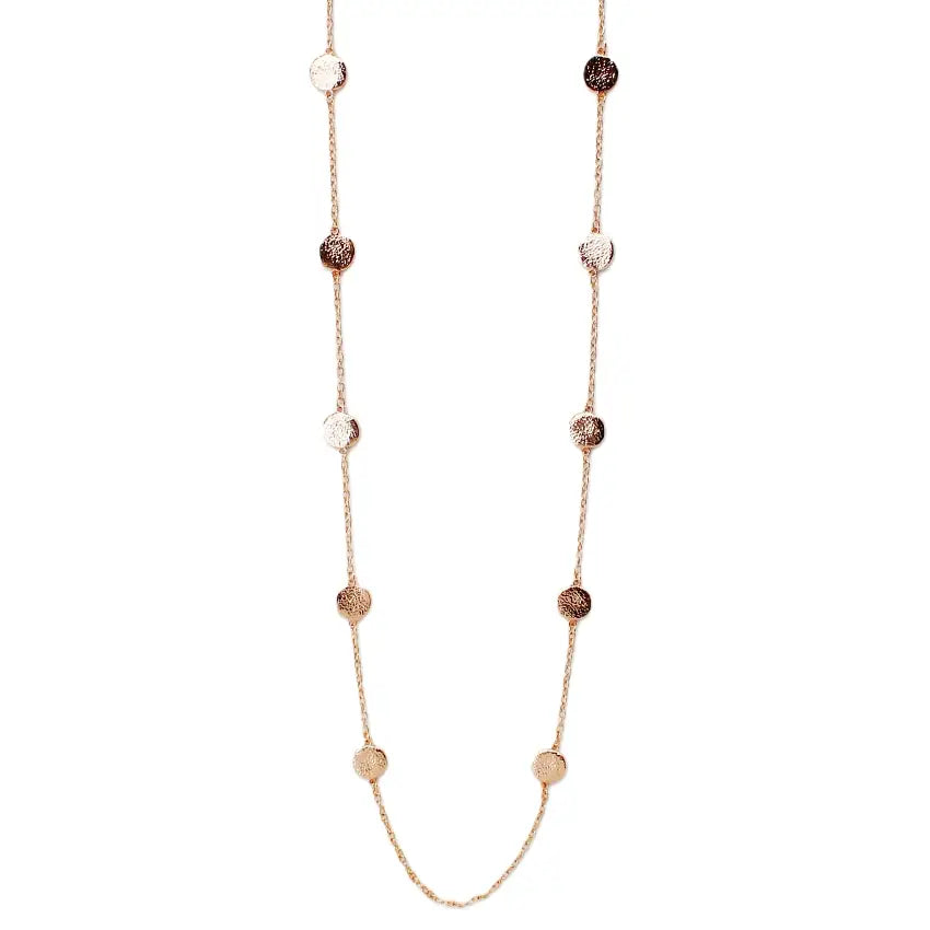Metallic Discs Necklace