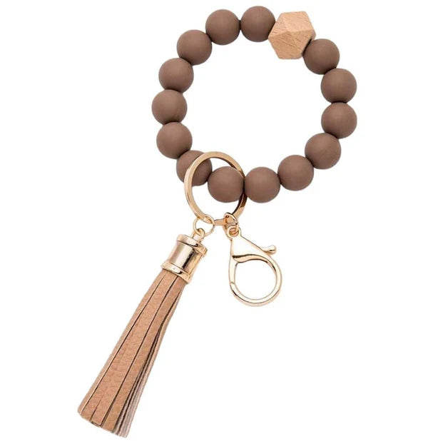 BEADED KEYCHAIN BRACELET