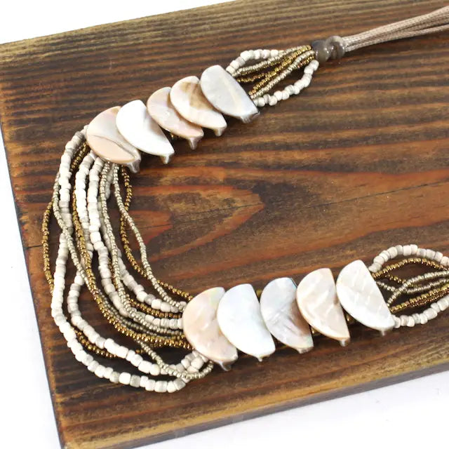Layered Half Moon Shell Detail