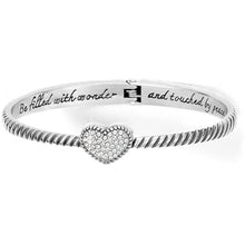 Load image into Gallery viewer, Celestia Heart Hinged Bangle
