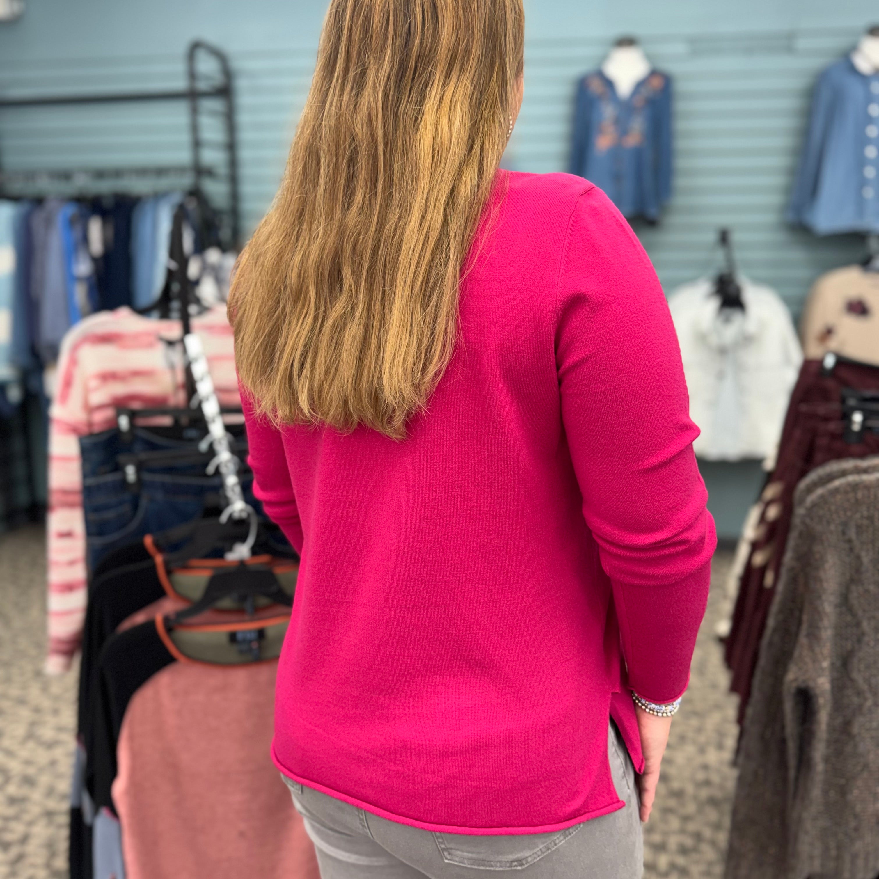 Long Sleeve V-Neck Sweater