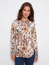 Load image into Gallery viewer, C2818P Printed Rounded Hem Sweater
