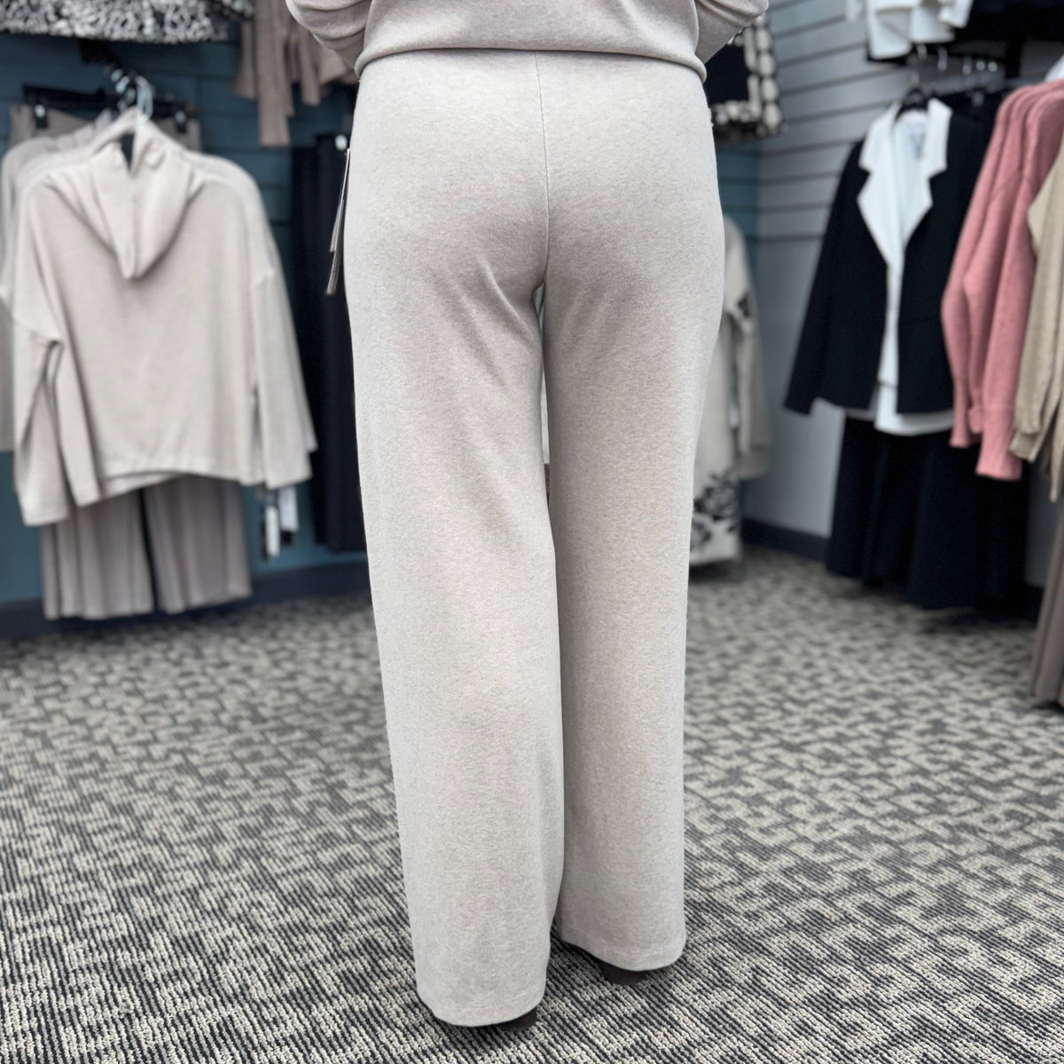 Lounge Knit Wide Leg Pocket Pant